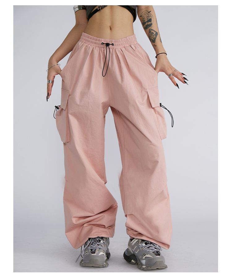 Utility Cargo Wide-Leg Pants