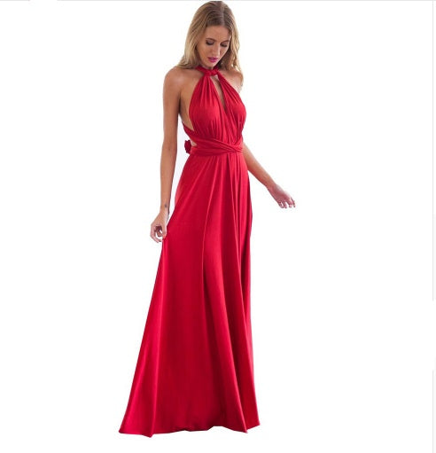 Backless Floor-Length Maxi Dress – Elegant, Versatile & Timeless