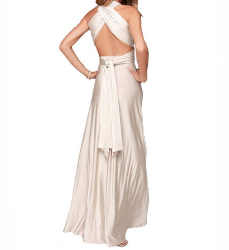 Backless Floor-Length Maxi Dress – Elegant, Versatile & Timeless