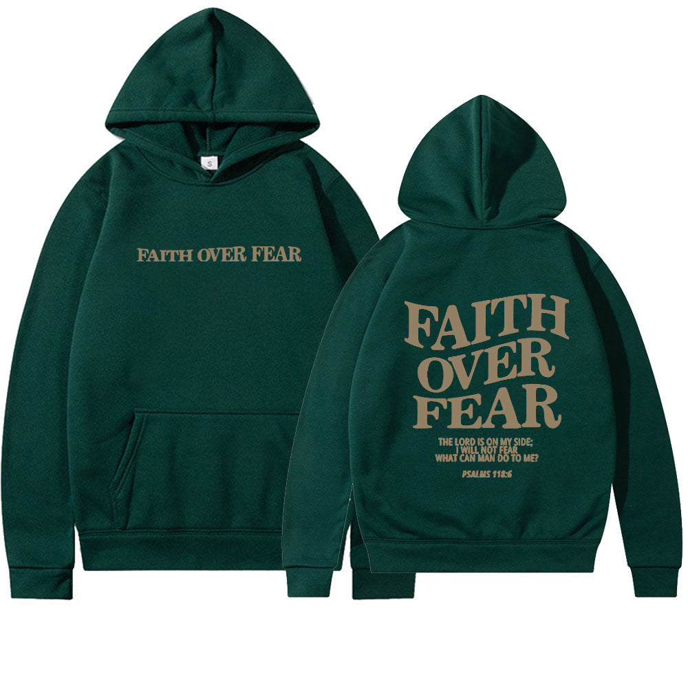Faith Over Fear Christian Hoodie Christian Sweatshirt Jesus Hoodie