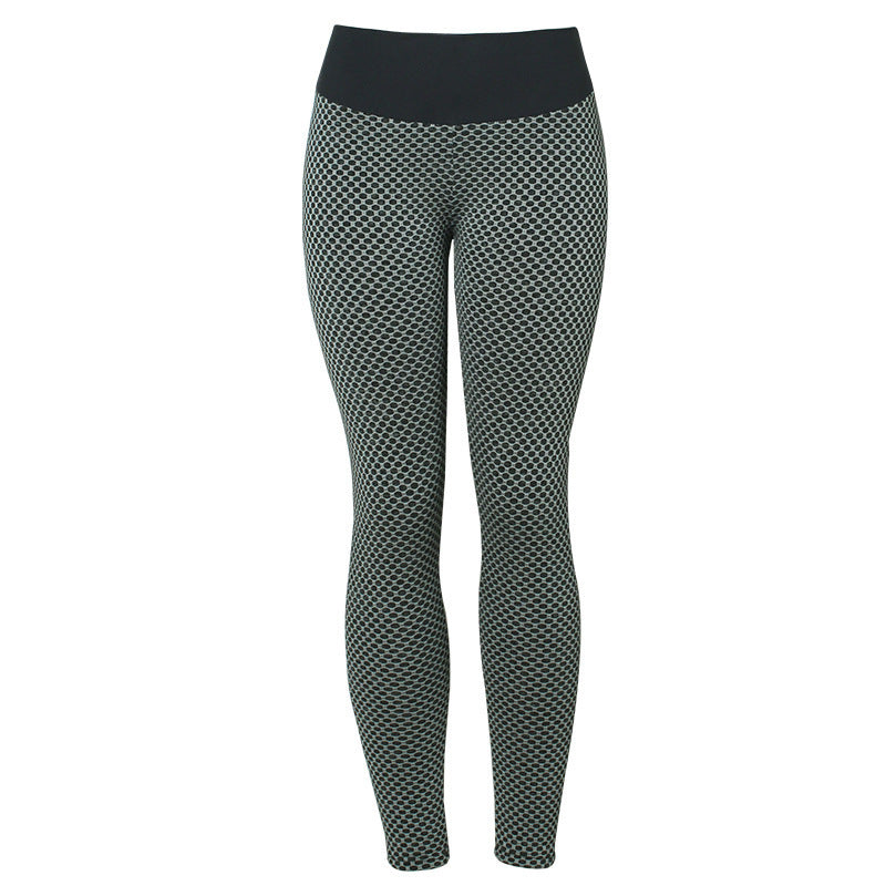 Plaid Sculpt Leggings – Seamless, High-Rise & Gym-Ready