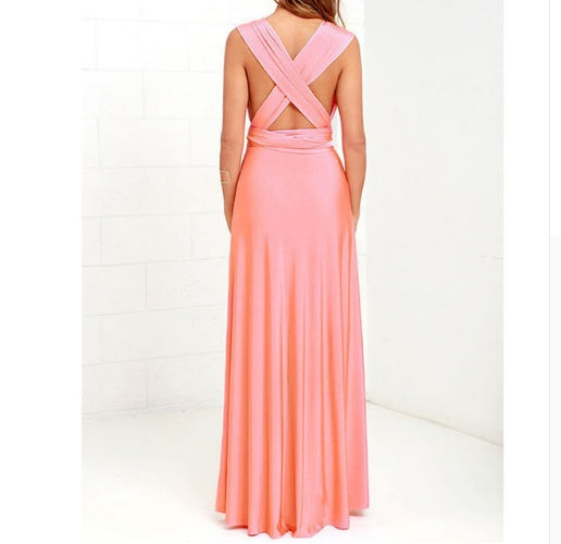 Backless Floor-Length Maxi Dress – Elegant, Versatile & Timeless
