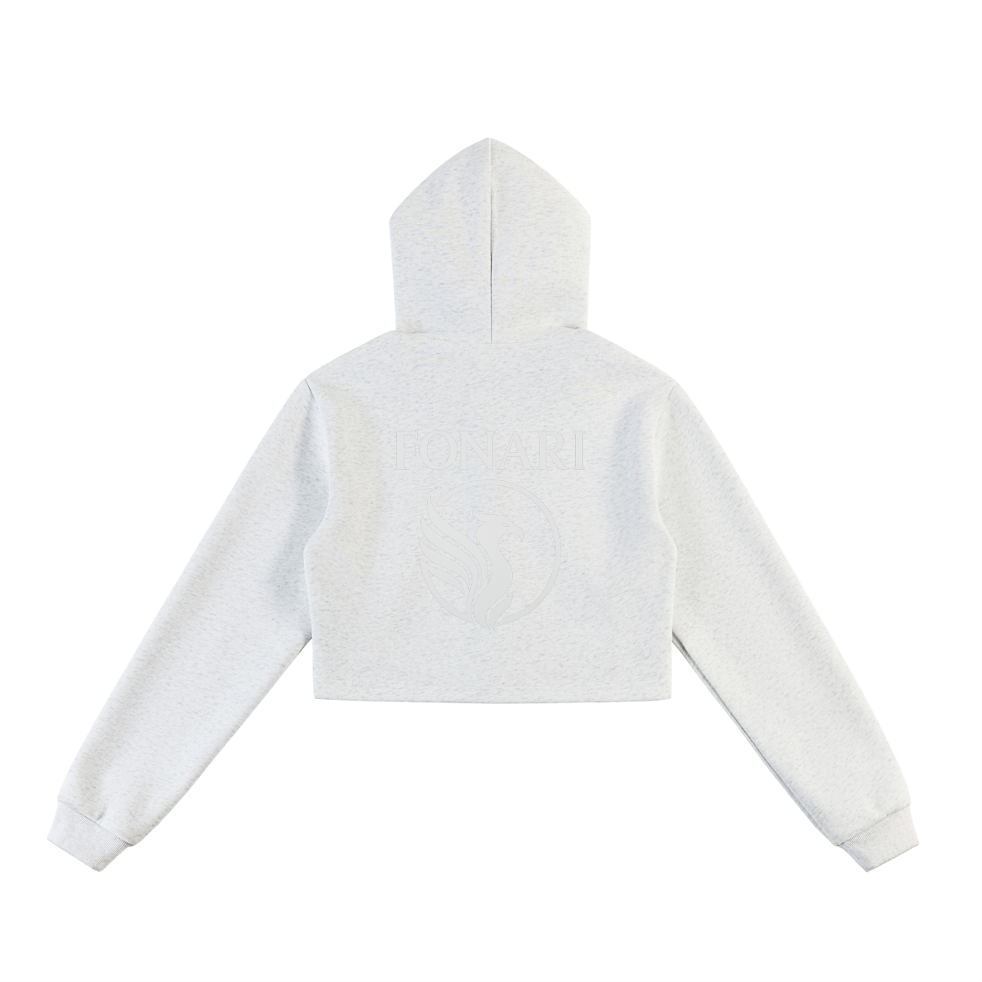 Essential Cropped Zip-Up Hoodie