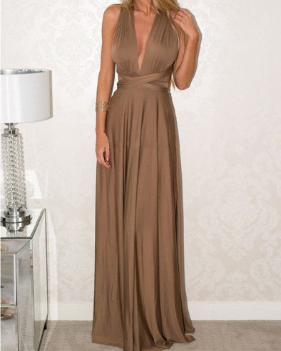 Backless Floor-Length Maxi Dress – Elegant, Versatile & Timeless