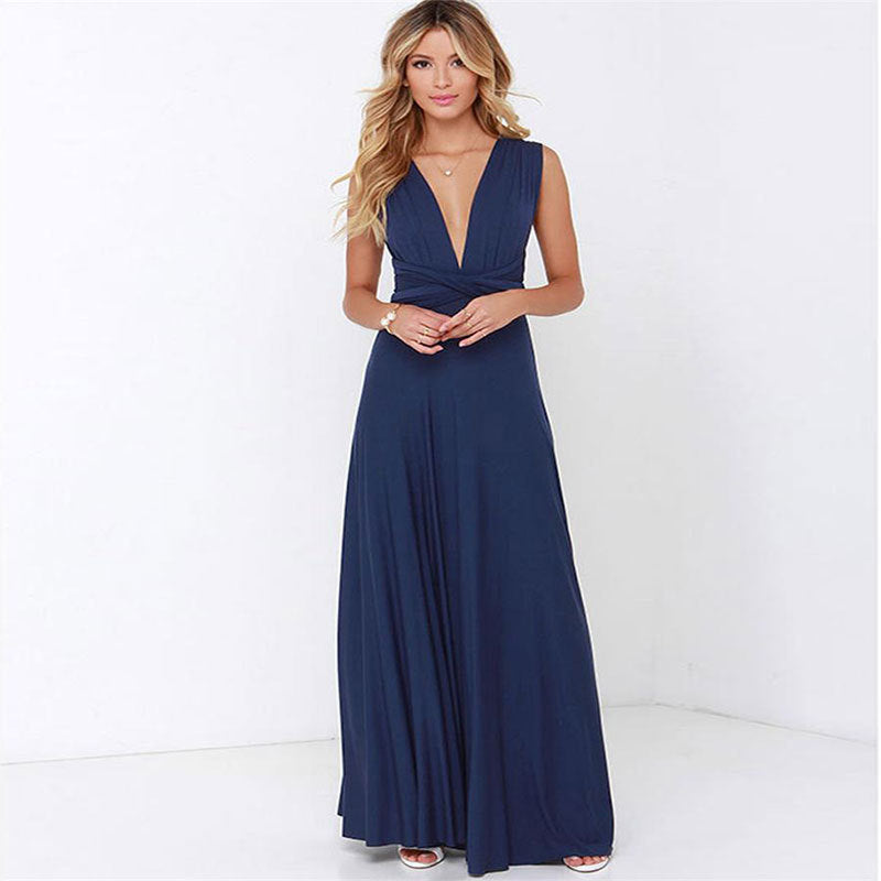 Backless Floor-Length Maxi Dress – Elegant, Versatile & Timeless