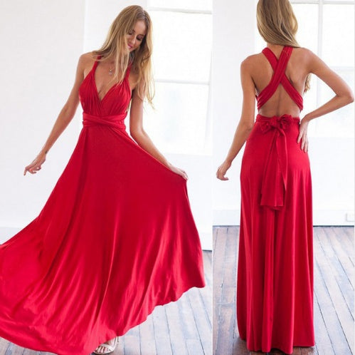 Backless Floor-Length Maxi Dress – Elegant, Versatile & Timeless