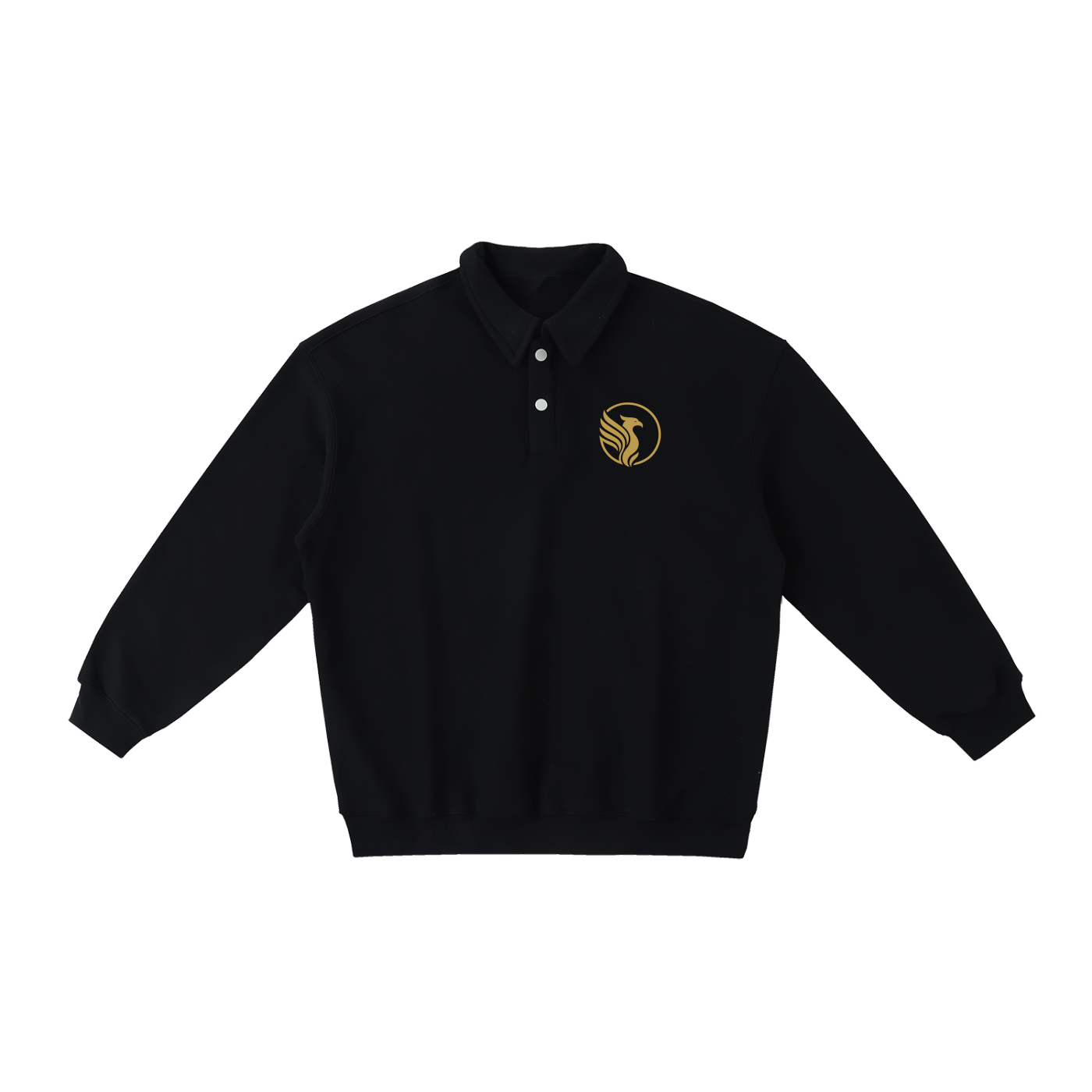 Heavyweight Polo-Collar Sweatshirt