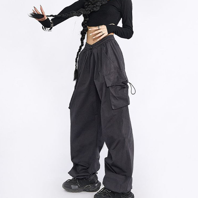 Utility Cargo Wide-Leg Pants