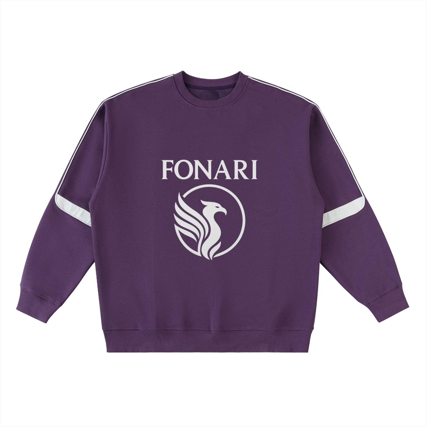 Oversized Crewneck Taped Sweatshirt