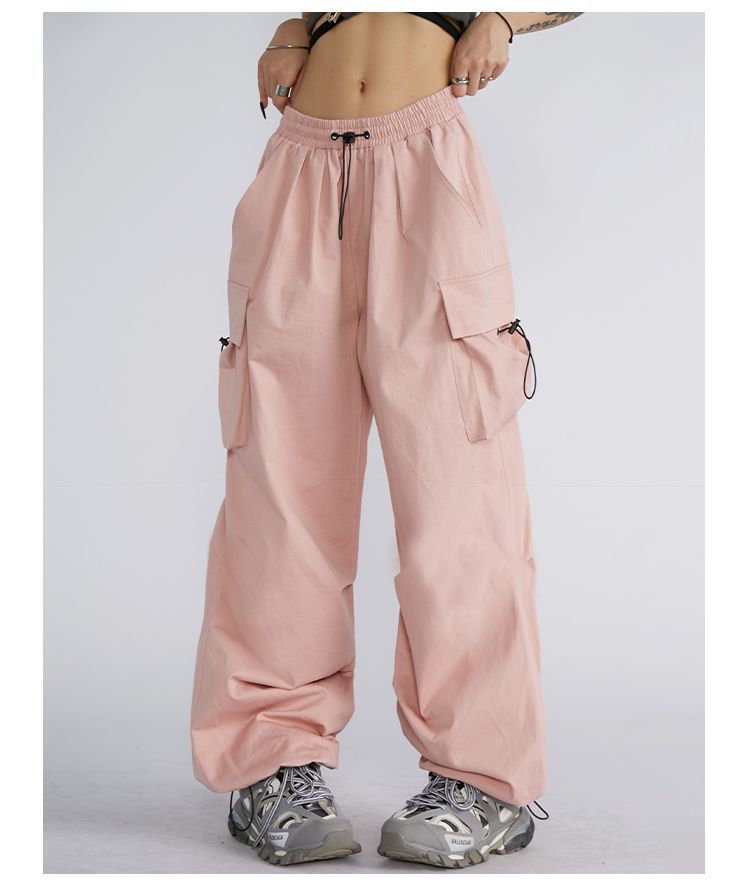 Utility Cargo Wide-Leg Pants