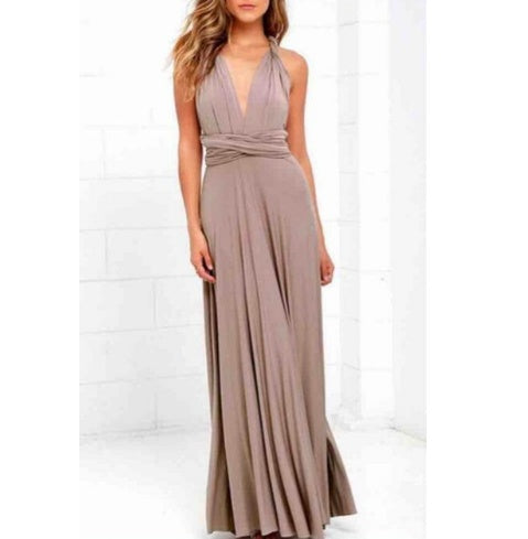 Backless Floor-Length Maxi Dress – Elegant, Versatile & Timeless