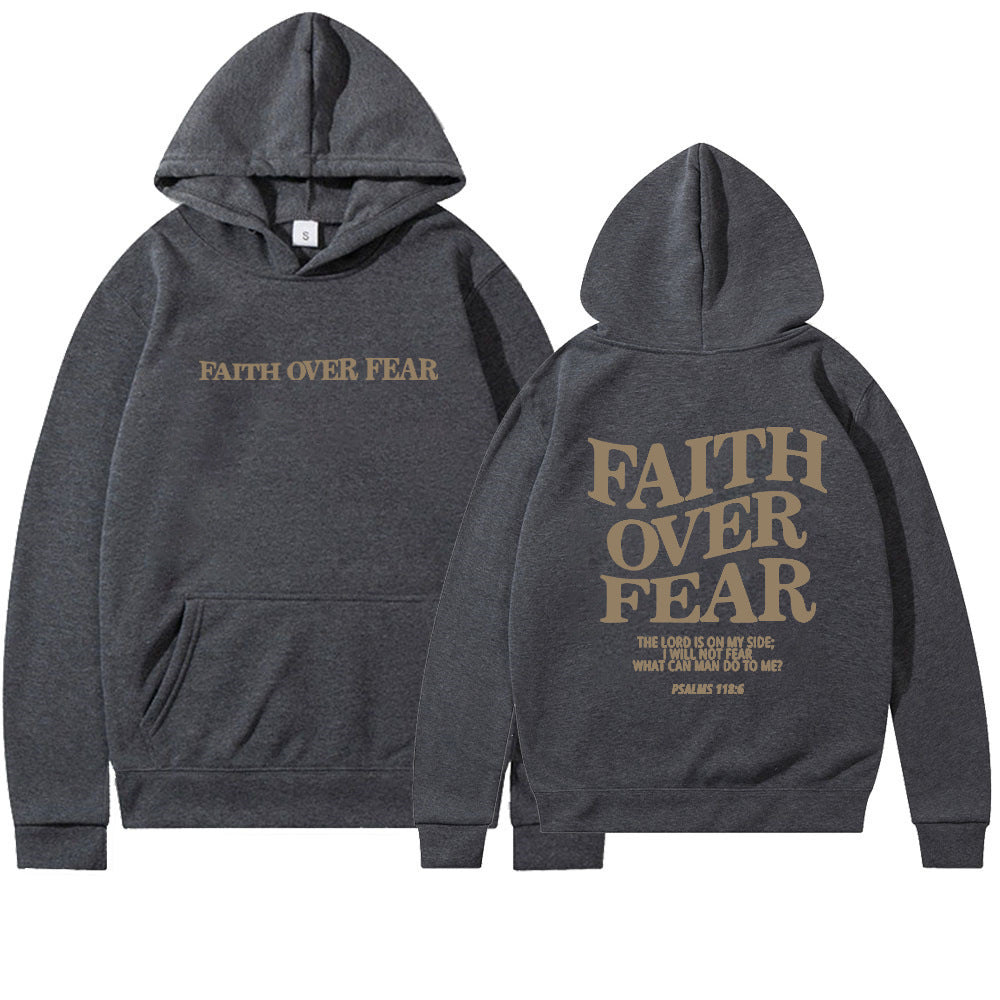 Faith Over Fear Christian Hoodie Christian Sweatshirt Jesus Hoodie