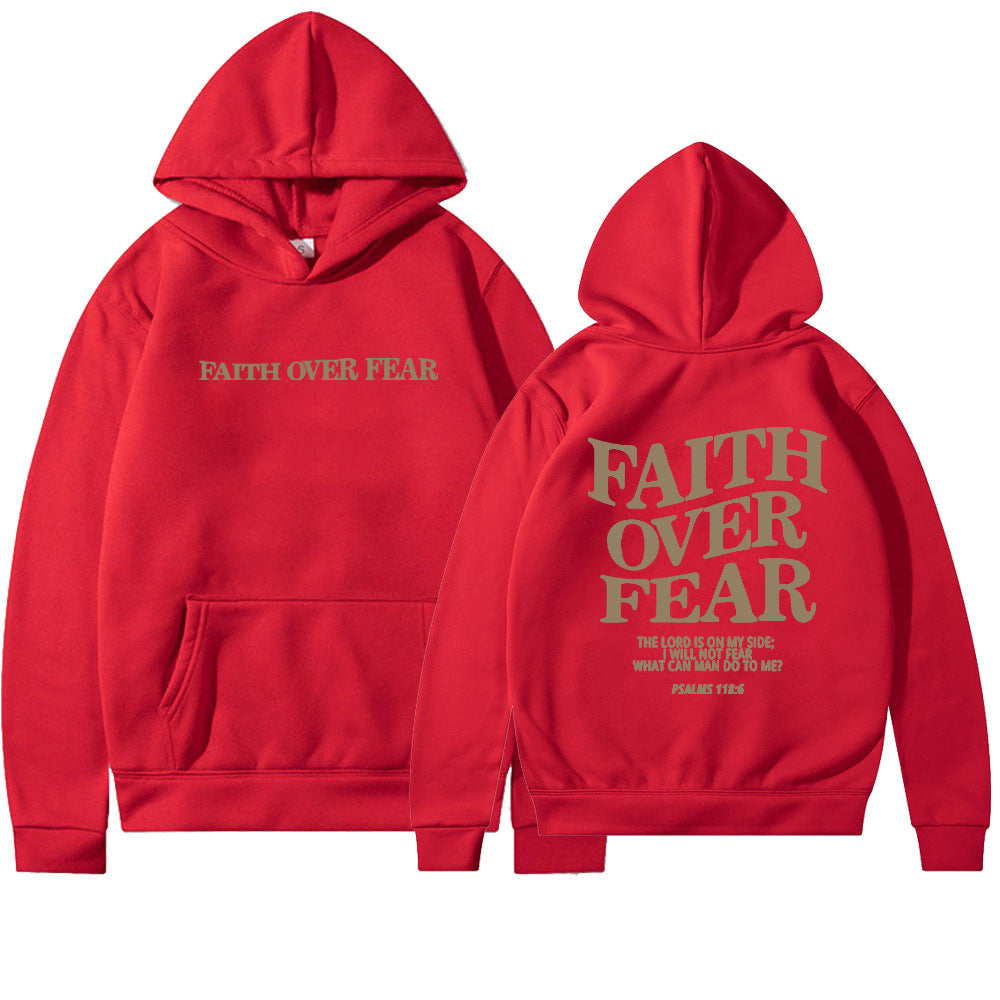 Faith Over Fear Christian Hoodie Christian Sweatshirt Jesus Hoodie