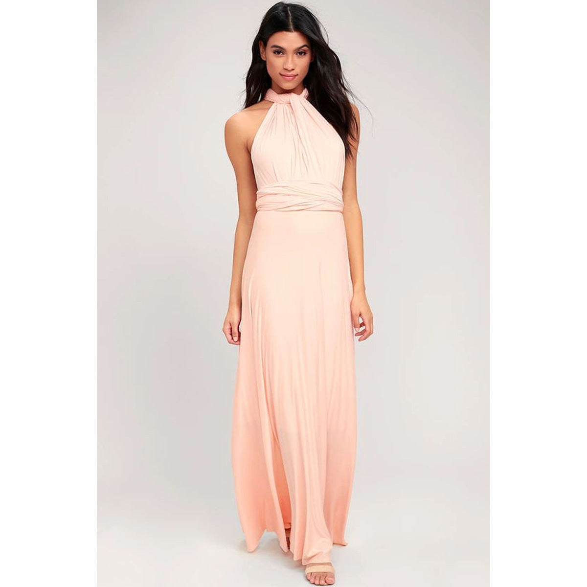 Backless Floor-Length Maxi Dress – Elegant, Versatile & Timeless