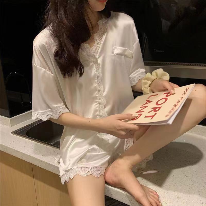 High-grade Ins Style Cute Short Sleeve Homewear Suit