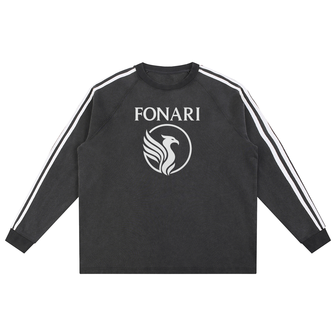 Snow Washed Contrast Tape Sweatshirt