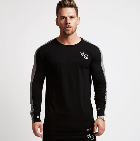 Men’s Slim Fit Long Sleeve T-Shirt – Gym & Streetwear Essential