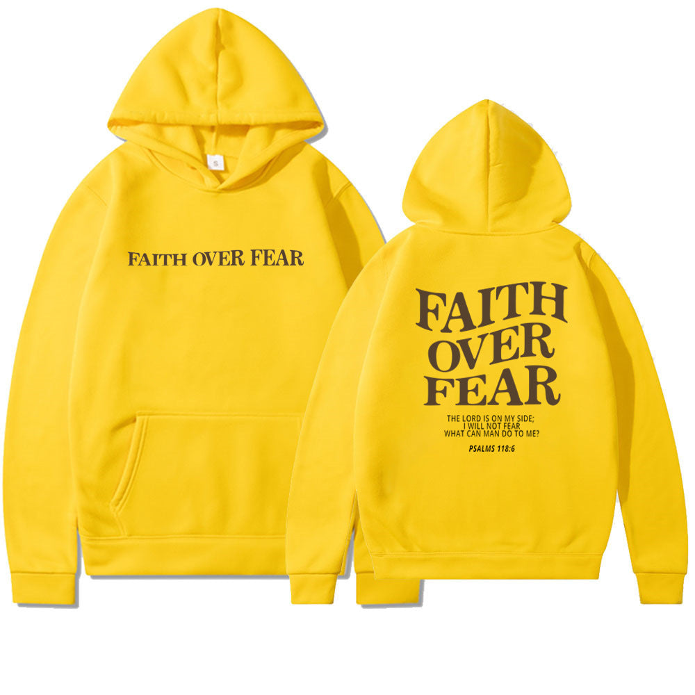 Faith Over Fear Christian Hoodie Christian Sweatshirt Jesus Hoodie