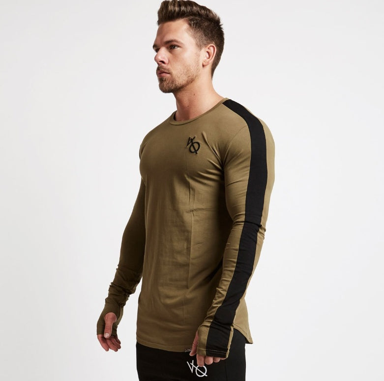 Men’s Slim Fit Long Sleeve T-Shirt – Gym & Streetwear Essential