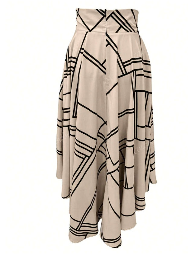 Women's Solid Color Simple Daily Slit Skirt