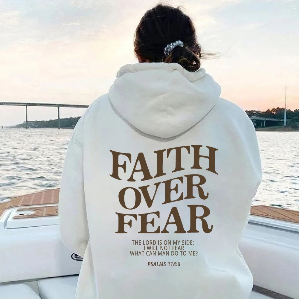 Faith Over Fear Christian Hoodie Christian Sweatshirt Jesus Hoodie