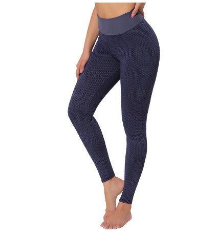 Plaid Sculpt Leggings – Seamless, High-Rise & Gym-Ready