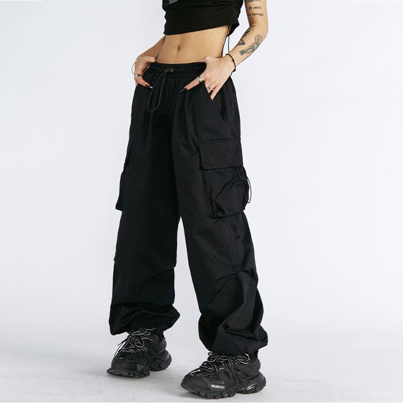 Utility Cargo Wide-Leg Pants