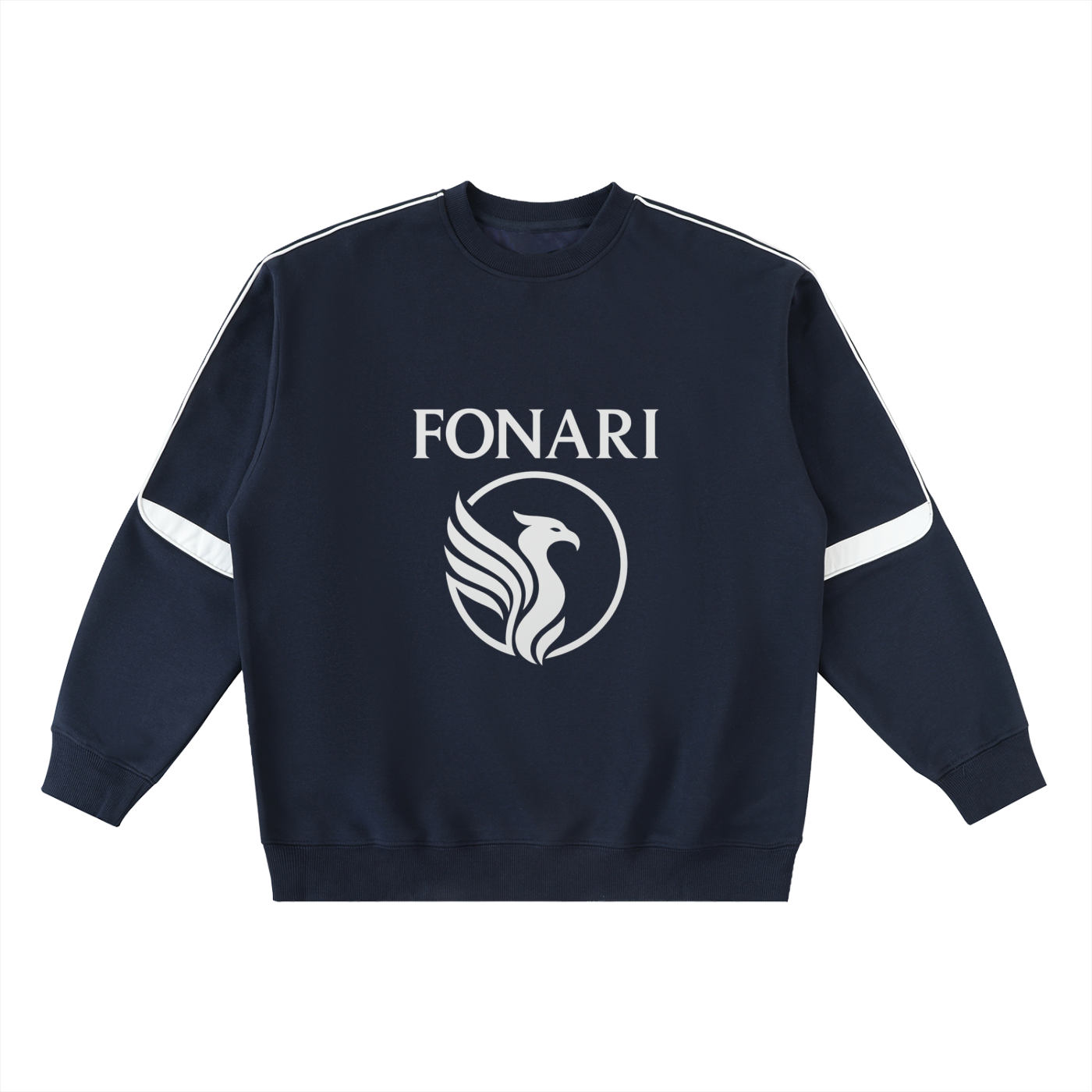 Oversized Crewneck Taped Sweatshirt