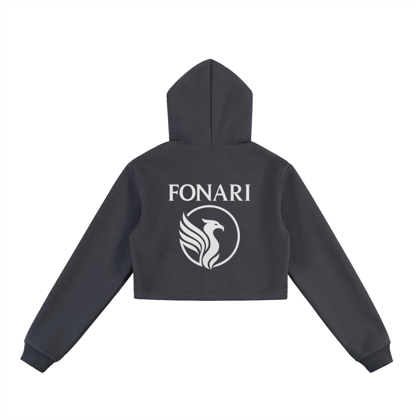 Essential Cropped Zip-Up Hoodie