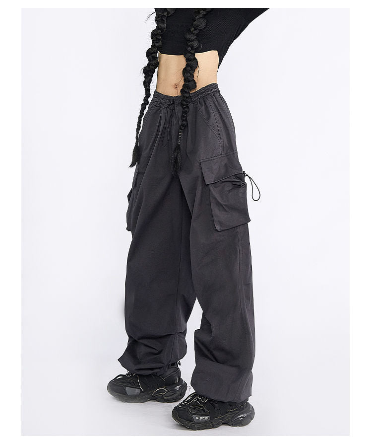 Utility Cargo Wide-Leg Pants