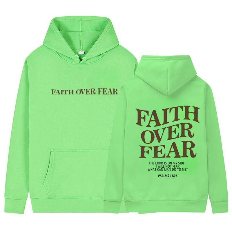 Faith Over Fear Christian Hoodie Christian Sweatshirt Jesus Hoodie