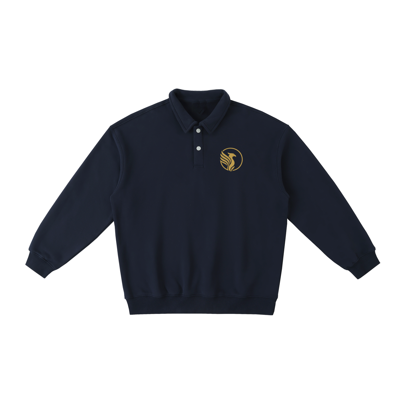 Heavyweight Polo-Collar Sweatshirt