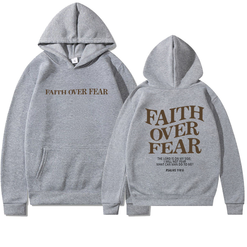 Faith Over Fear Christian Hoodie Christian Sweatshirt Jesus Hoodie