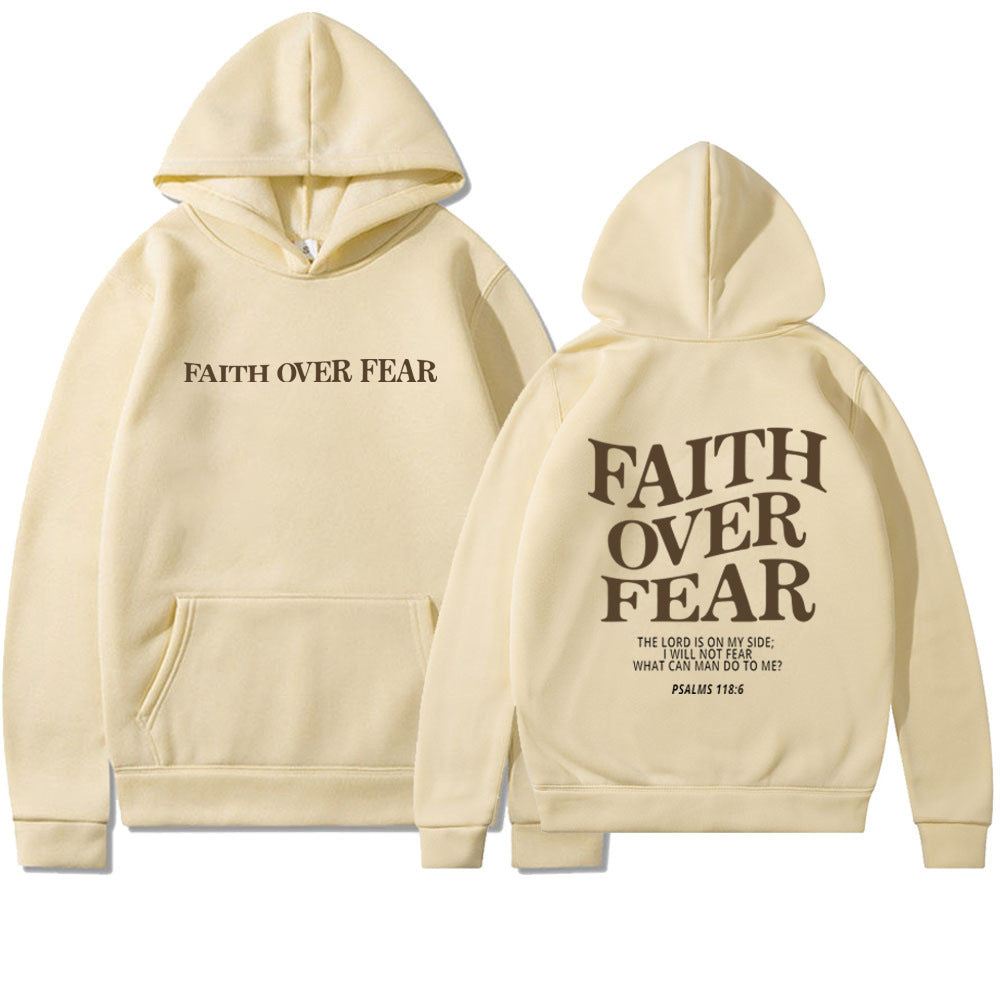 Faith Over Fear Christian Hoodie Christian Sweatshirt Jesus Hoodie