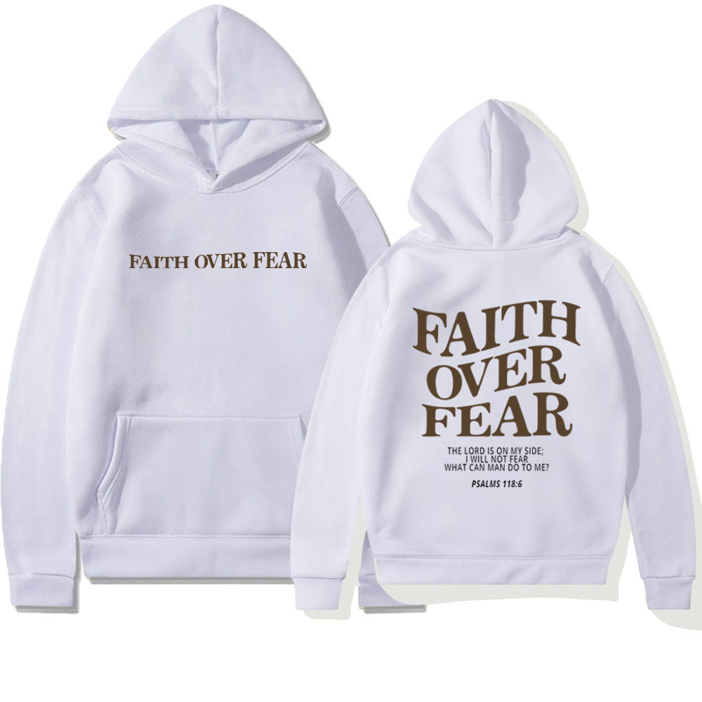 Faith Over Fear Christian Hoodie Christian Sweatshirt Jesus Hoodie