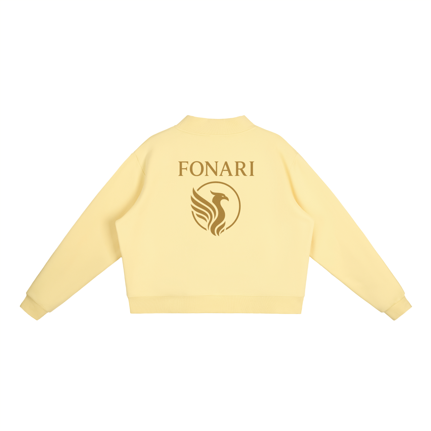 Essential Fleece Mock-Neck Crew Sweatshirt