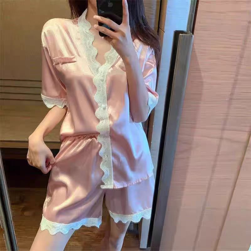 High-grade Ins Style Cute Short Sleeve Homewear Suit